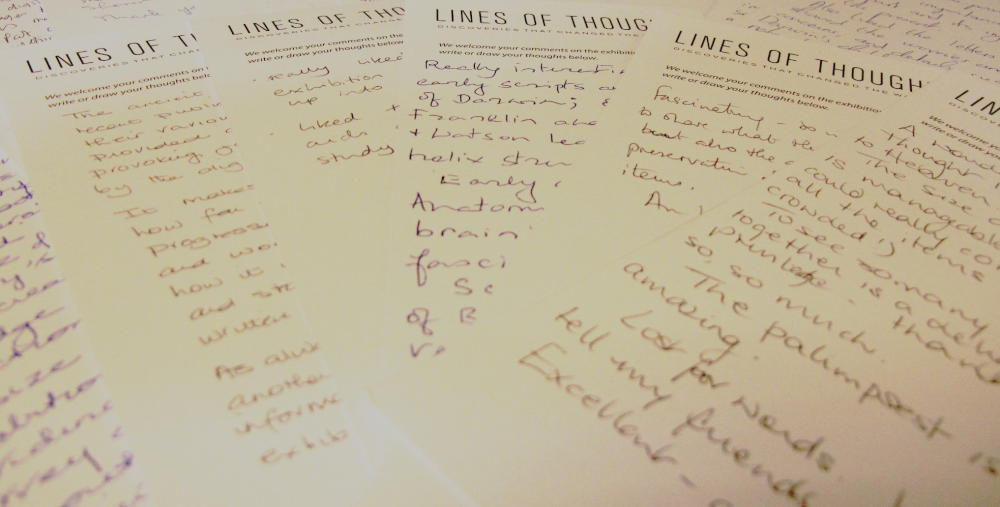 Lines of Thought visitor comments image