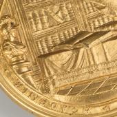 Gilt medallion of Conyers Middleton: reverse