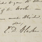 Letter from Edward Daniel Clarke to an unknown recipient, (undated) (Pg. 2)