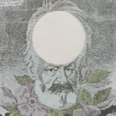 Alfred Le Petit, “L’églantine, Victor Hugo”, Fleurs, fruits & légumes du jour; légendes de H. Briollet.