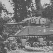A Sherman tank in Normandy, 1944