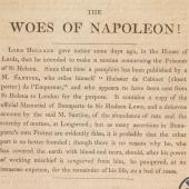 The woes of Napoleon!